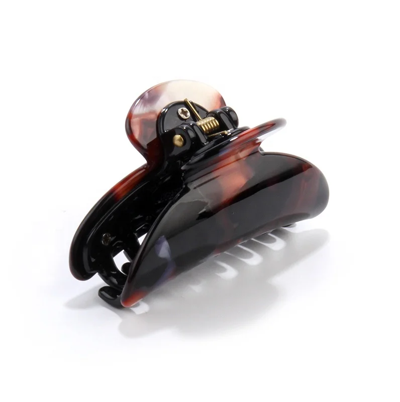 In stock wholesale multi color large hair claws for women high quality attractive acetate hair claws
