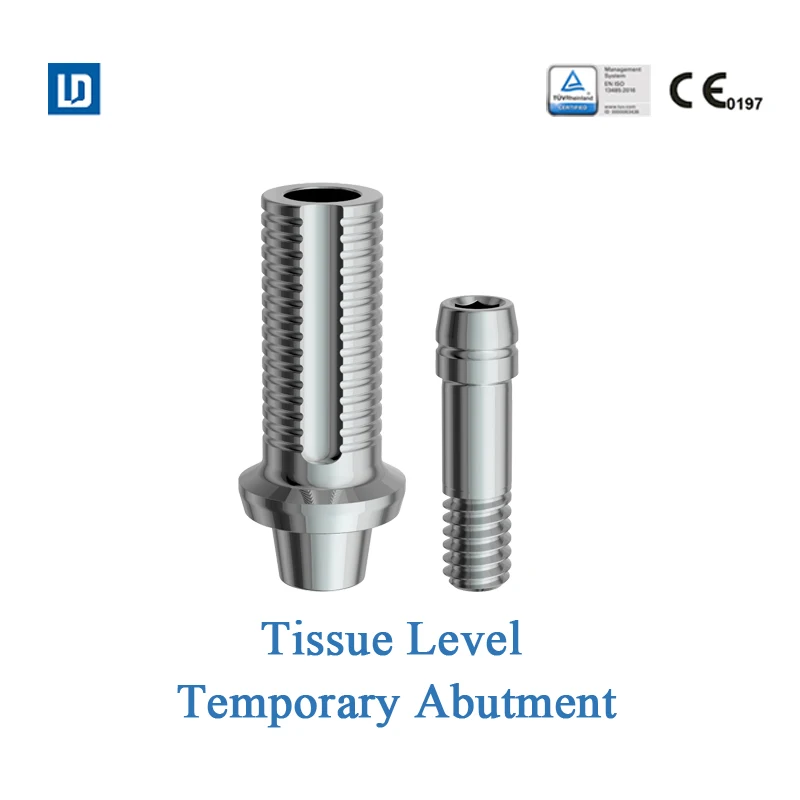 MSLD LeadOss titanium Korea dental implant temporary abutments compatible with ITI Straumann