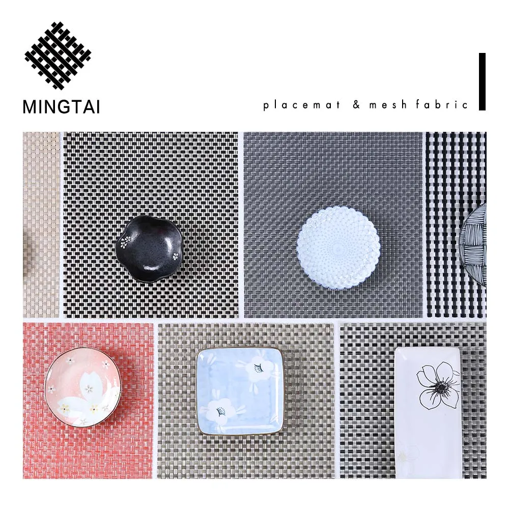 Table Plate Mat Vinyl Fabric Woven Placemats Wholesale Dishwasher Safe Hot Food Plastic Pvc Reliable Partner Best Price Chinese