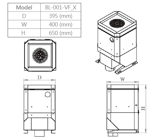 CNC Mist Collector Air Purifier 0.5 HP