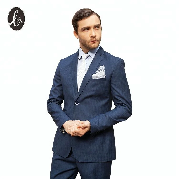Order Italian new style custom notch lapel royal blue suit