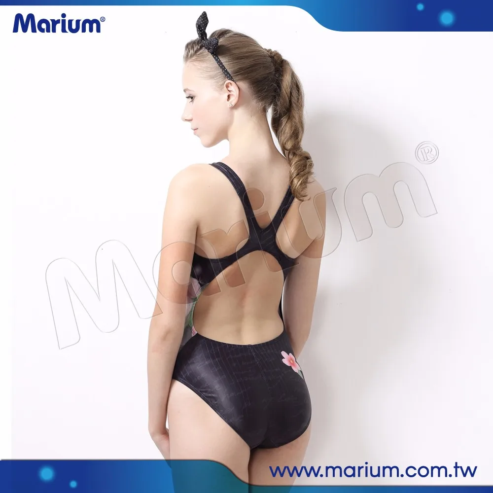 2015 Fashion New Arrival Women Swimsuit Competition Black Bathing Suit
