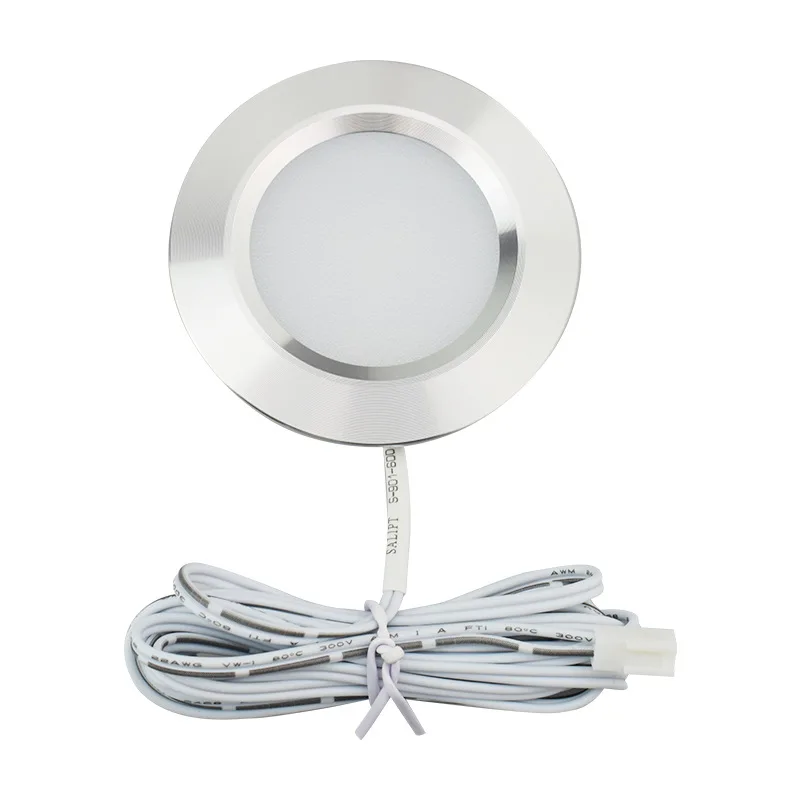 12V Mini Downlgiht Light Linkable for Wardrobe Recessed or Surface Mounted Cabinet 6Pack LED Cabinet Puck Light Kit