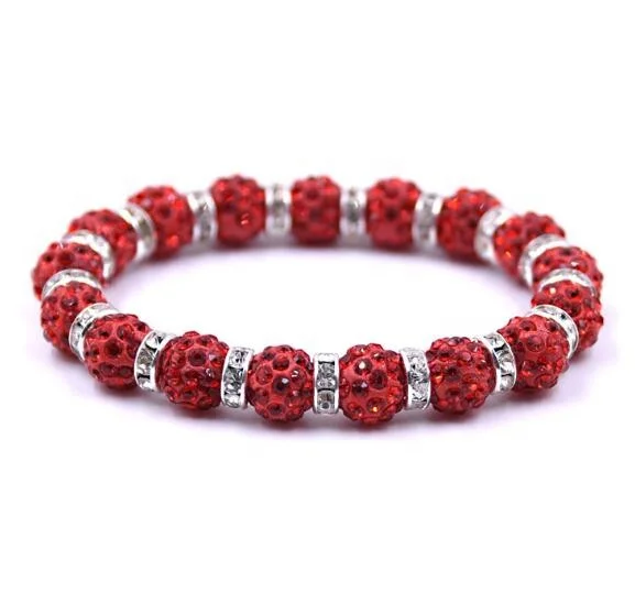 
Bling Pave Made with Crystal Disco Ball Statement Tennis Bracelet 