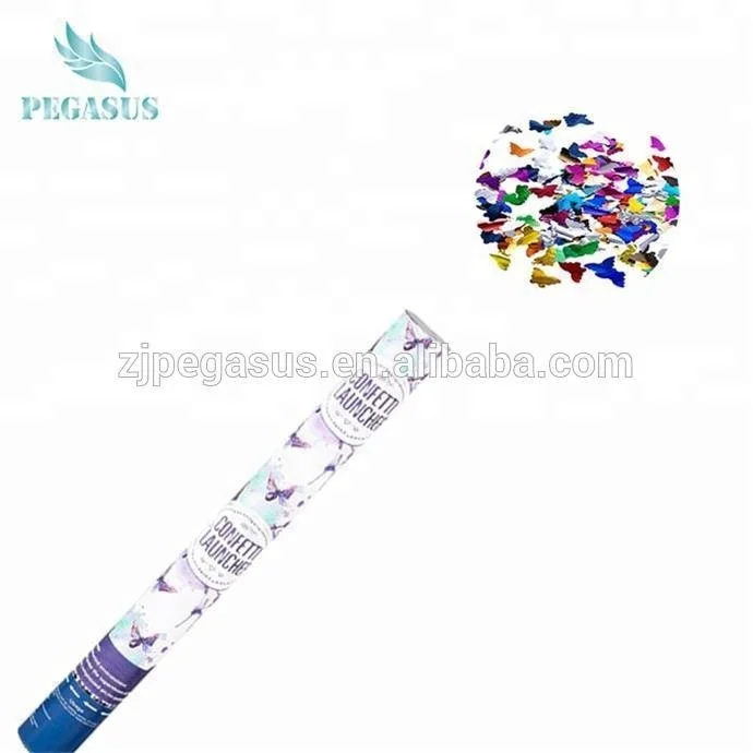 Fashion black party poppers halloween shooter confetti popper fireworks