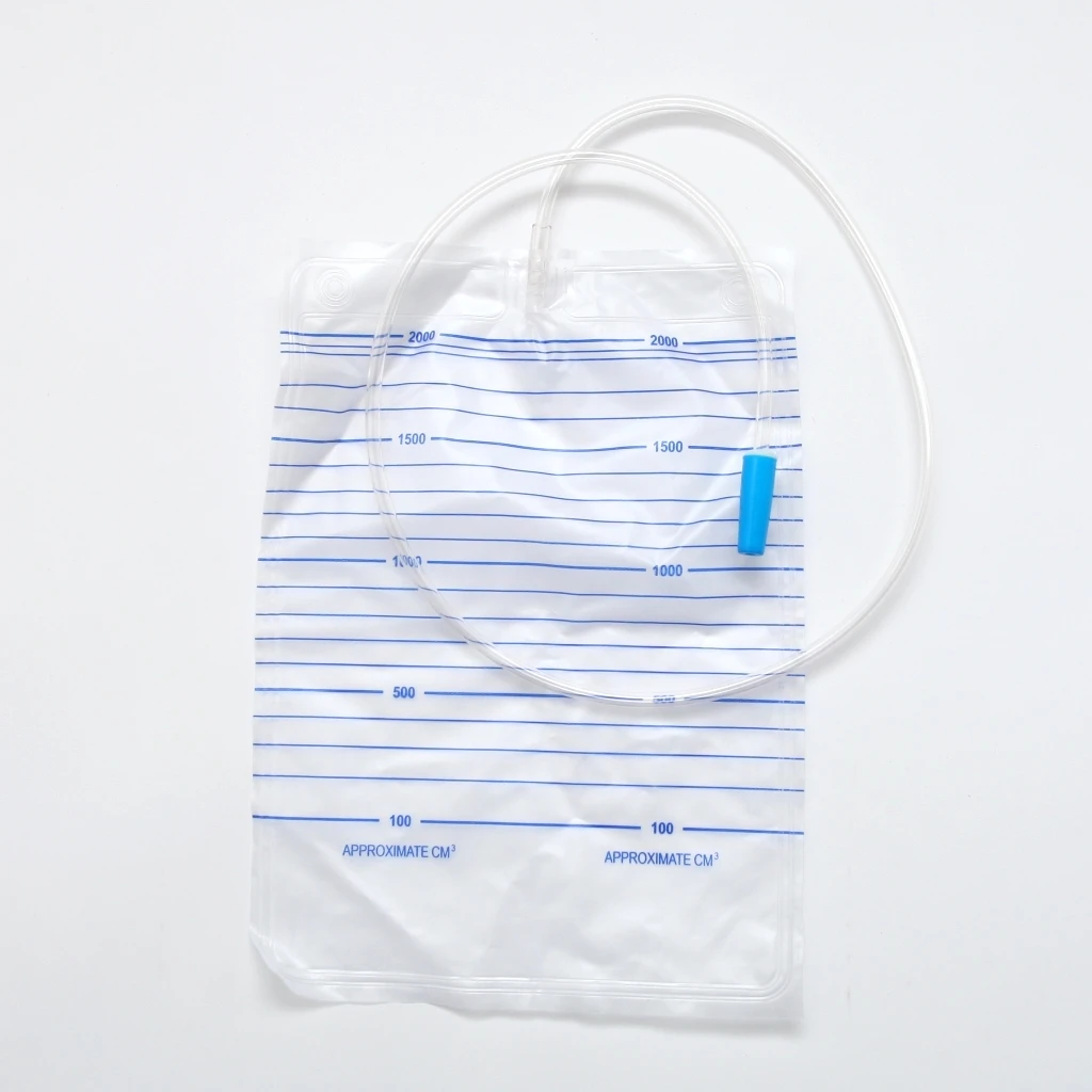 
HOT SALES adult Urine Drain bag 2000ml for incontinence/Plastic urine bag 