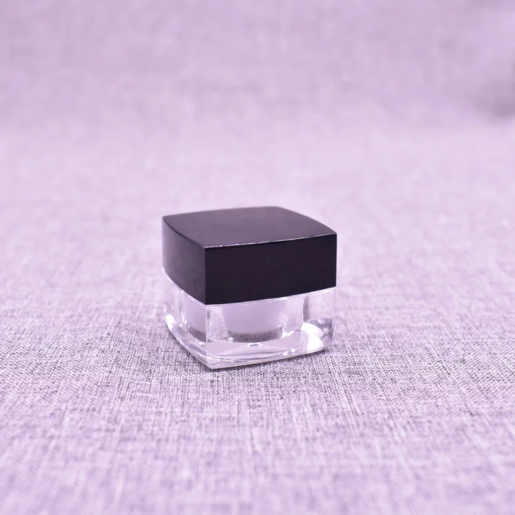 Пустой пластиковый квадратный Акриловый Косметический Контейнер 15 г, банка для крема