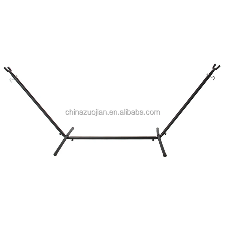 Hammock Stand Outdoor Patio Heavy Duty Coated Steel Tube Frame with Hooks