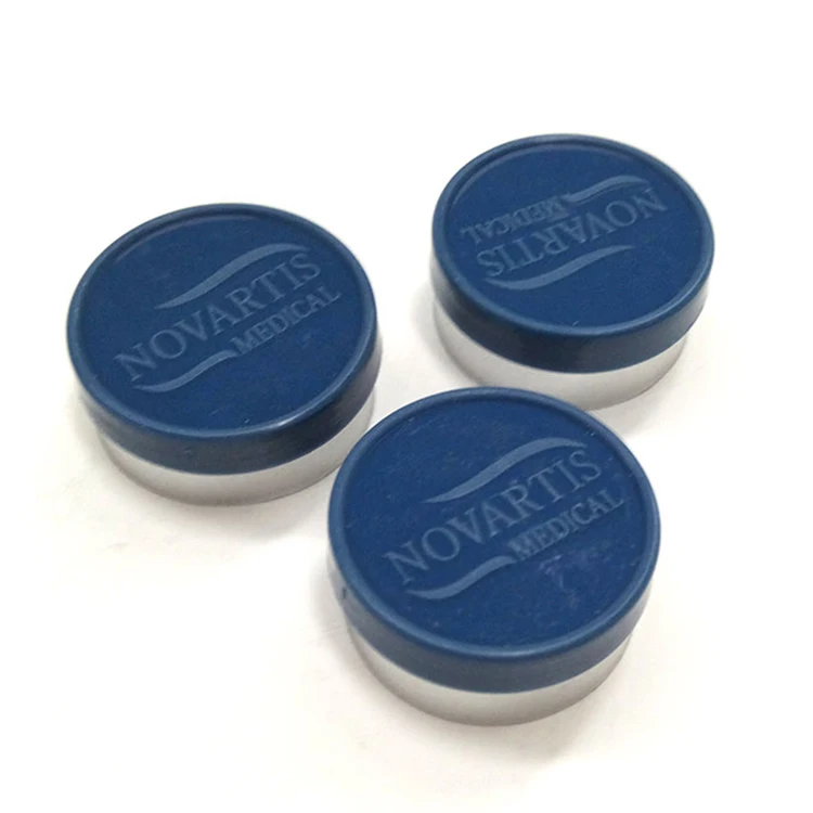 
transparent vial aluminum steroids flip cover plastic flip top cover 