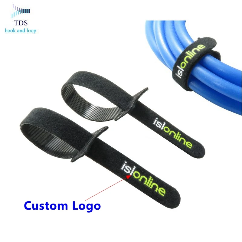 Reusable Colorful hook & loop cable tie