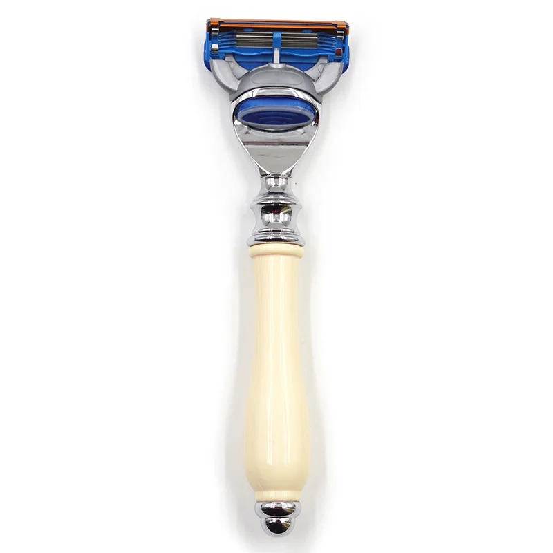 Dishi craft resin handle 5 layers shaving razor blade for man safety shaving razor
