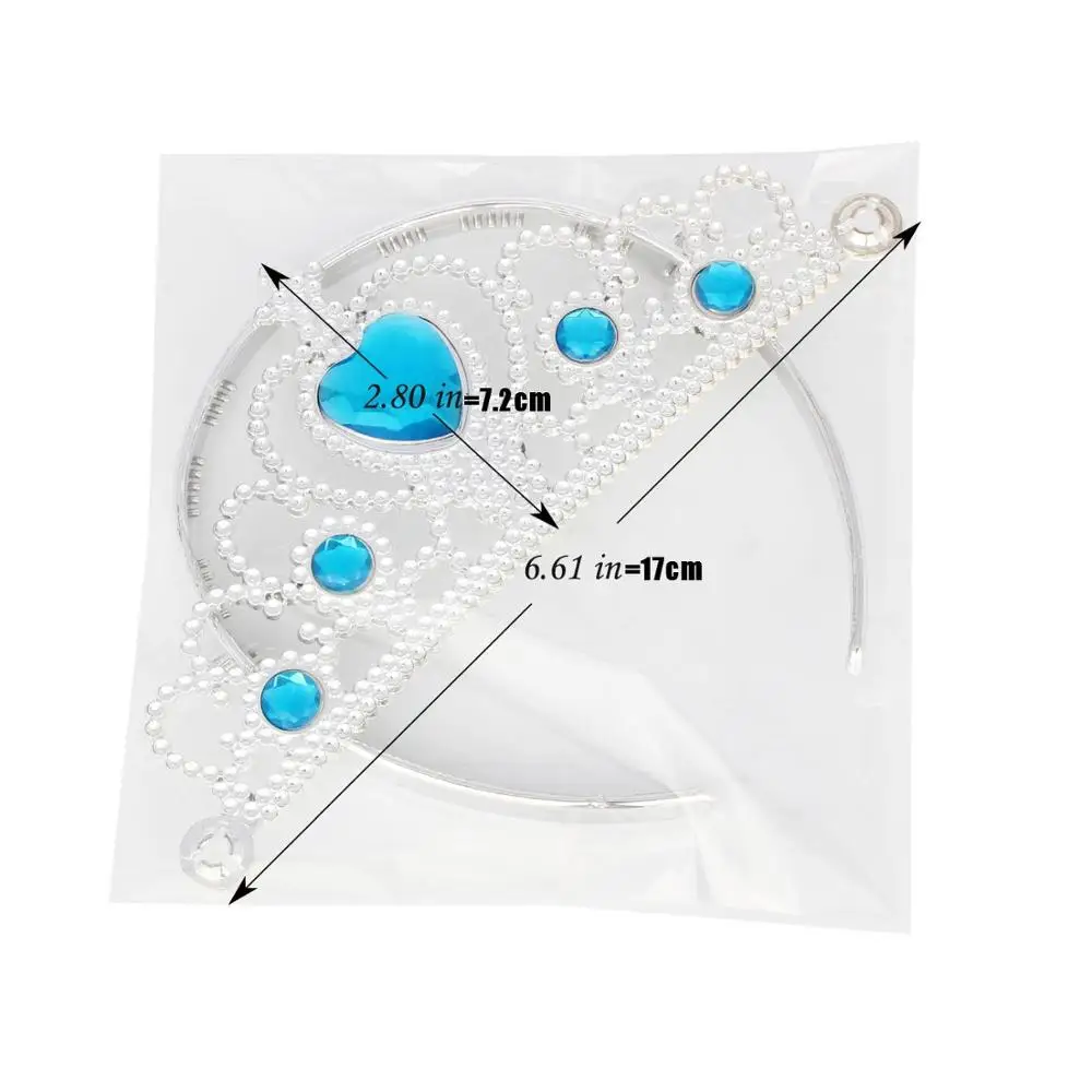 Оптовая продажа, 10 цветов, набор для вечеринки принцессы Эльзы Софии, тиара, набор палочек