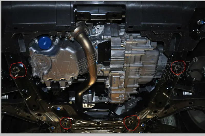 Alloy steel engine under tray  to protect car engine for Peugeot 508