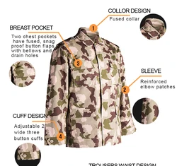 Hubei Yalida Tactical BDU Uniform tactical military ceremony uniform Digital Woodland Camo Uniform for Ethiopia