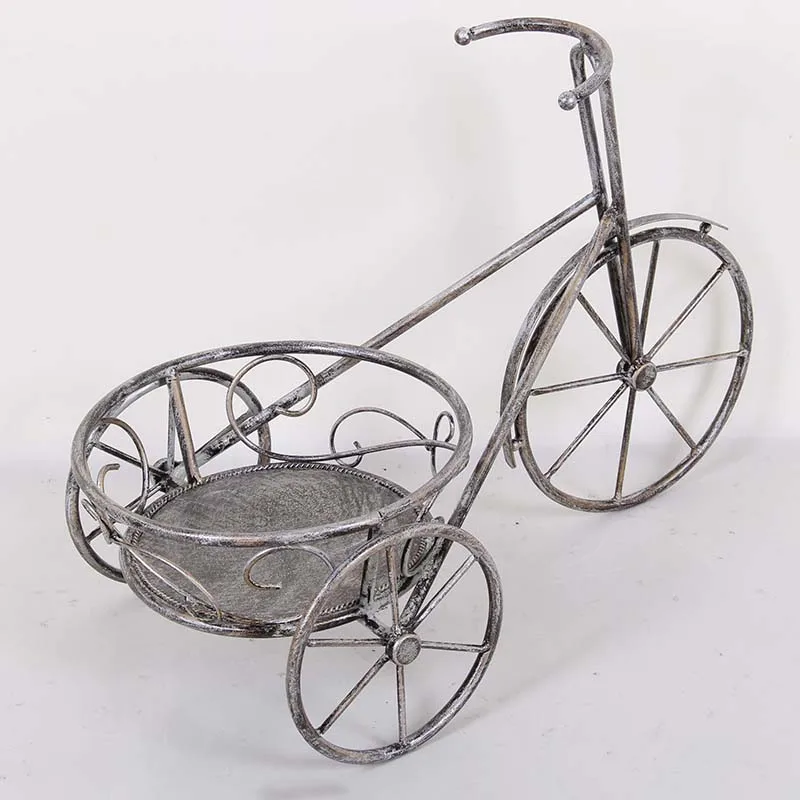 New Product China Supplier Garden Decor Metal Bicycle Flower Pot