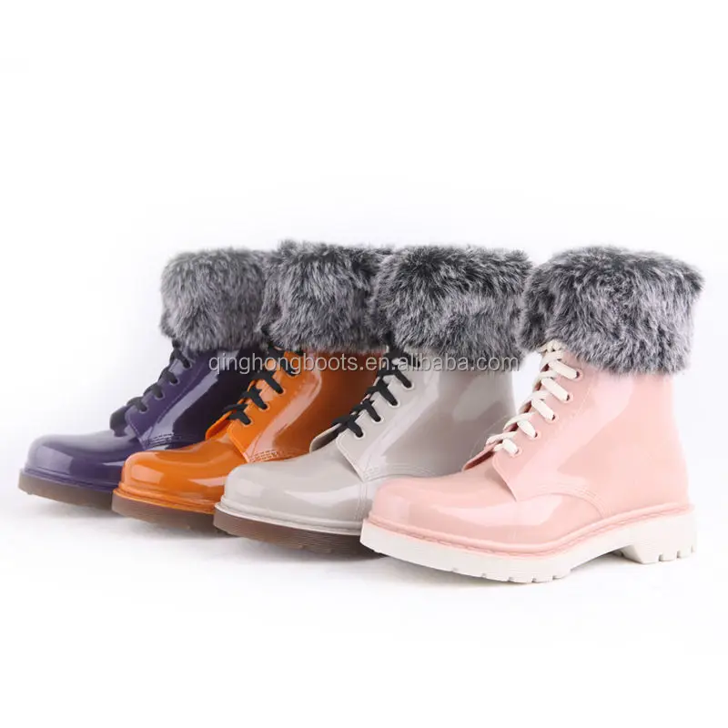 fashion winter womens rain boots shoes