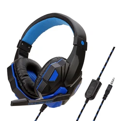 Nice quality headband gaming headset electronic sports computer headphone PS4 special purpose switch microphone