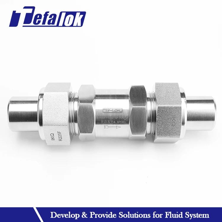 Tube End Connection ON-OFF Check Valve