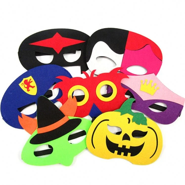 DIY Funny Halloween Zootopia Fox Rabbit Felt Animal Mask For Kids