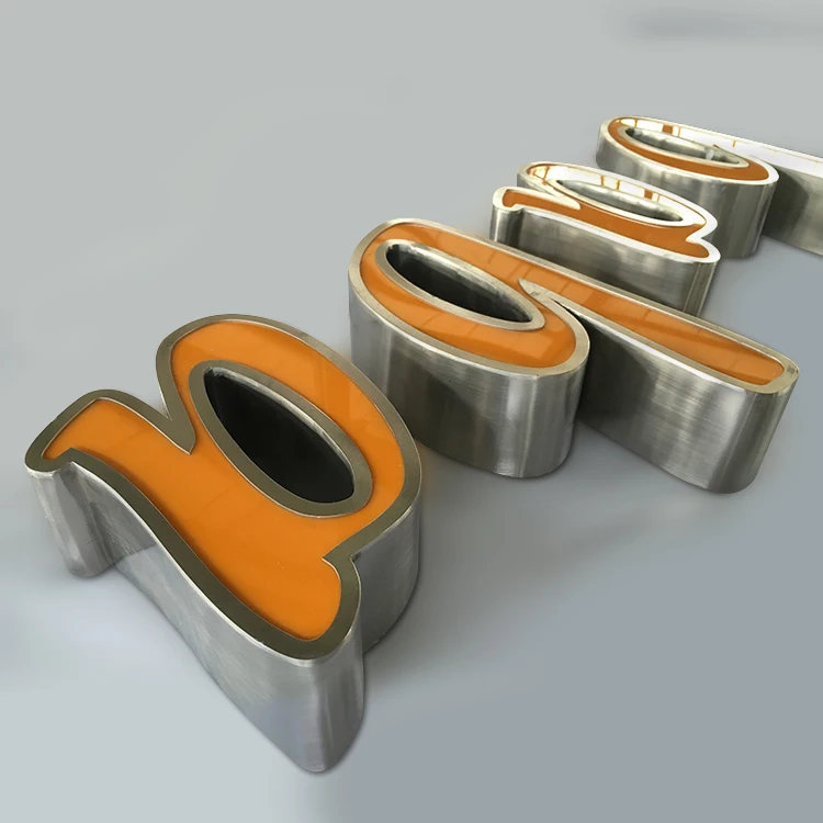 Дизайн вывески для магазина подсветка с буквами и логотипом 3d светящийся наружный рекламный светодиодный