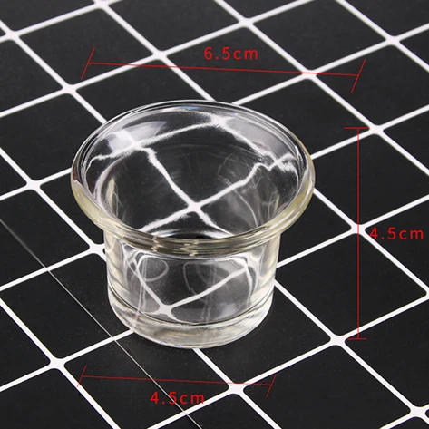 quality cheap Tulip shape candle glass container for tea light candles