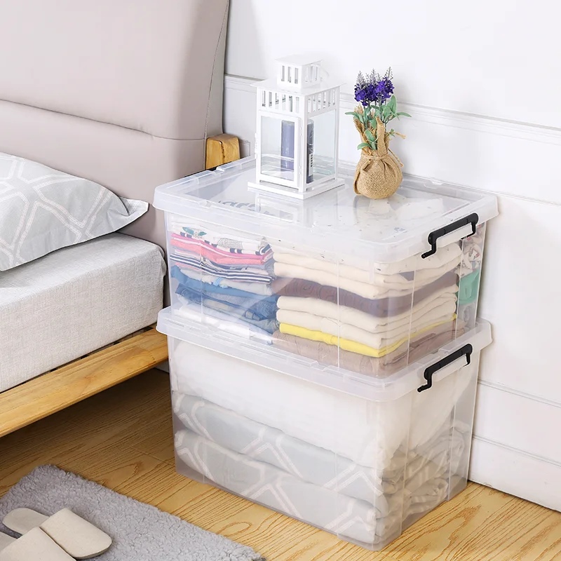 Home pp container box tub bin large case plastic boxes storage with lid