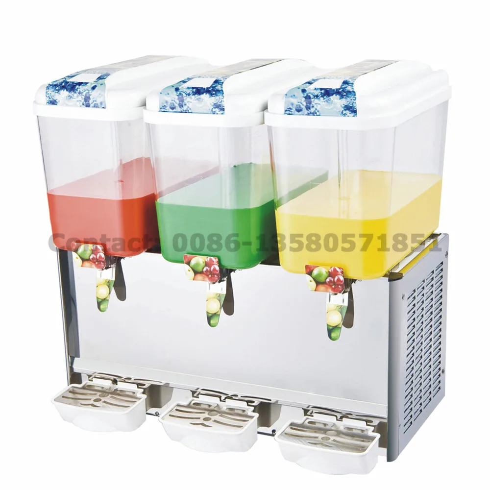 
China Supplier 3 tank High Efficiency Electric Cold Drink Juice Dispenser Machine 