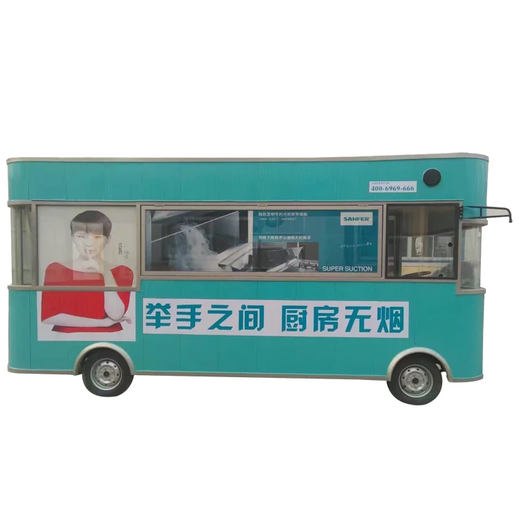 Juice shake food stall food bus equipped with processing machine
