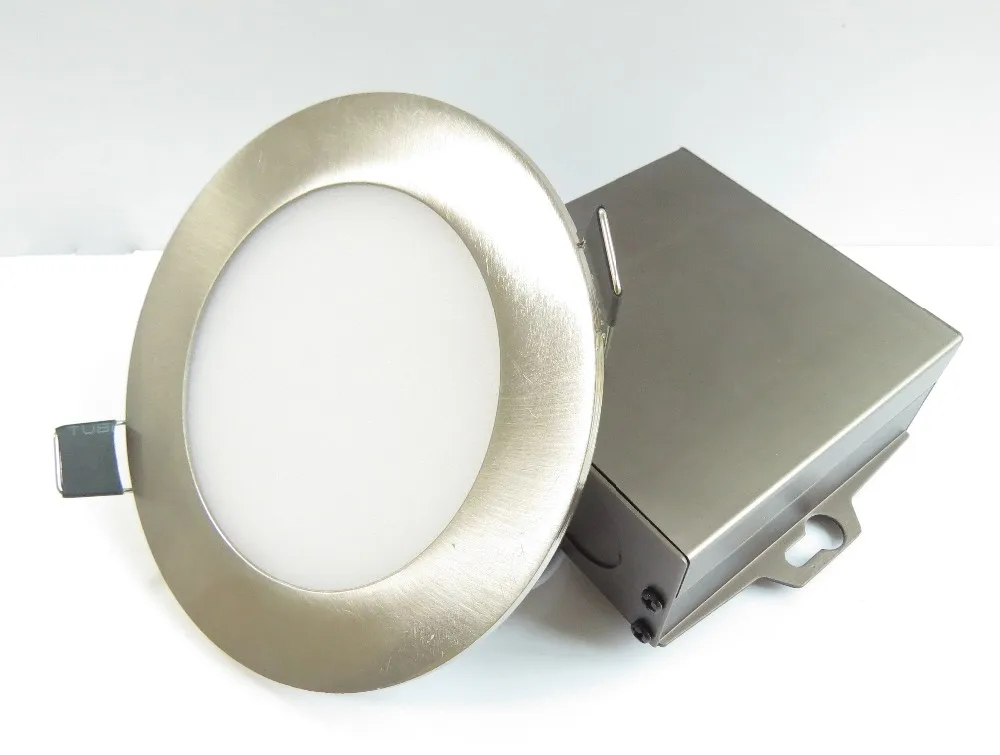 recessed led light ETL slim pot light 4' 9W led slim recessed downlight with junction box driver