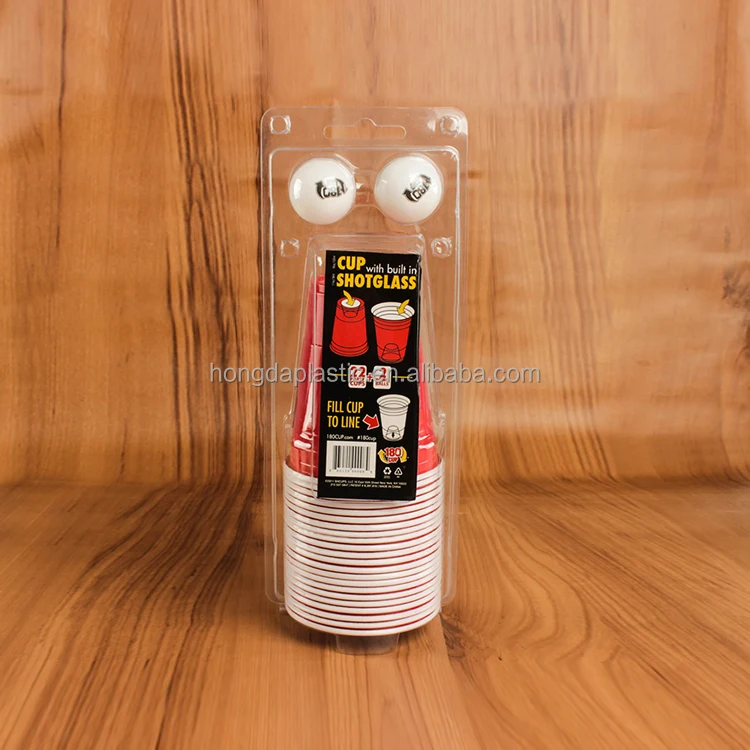 Party Supplies Eco-Friendly Disposable PP 16oz Plastic Red  Cup Beer Cups