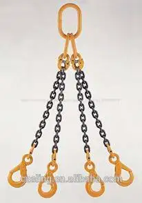 четыре ноги грузоподъемной цепи цепная подвеска с