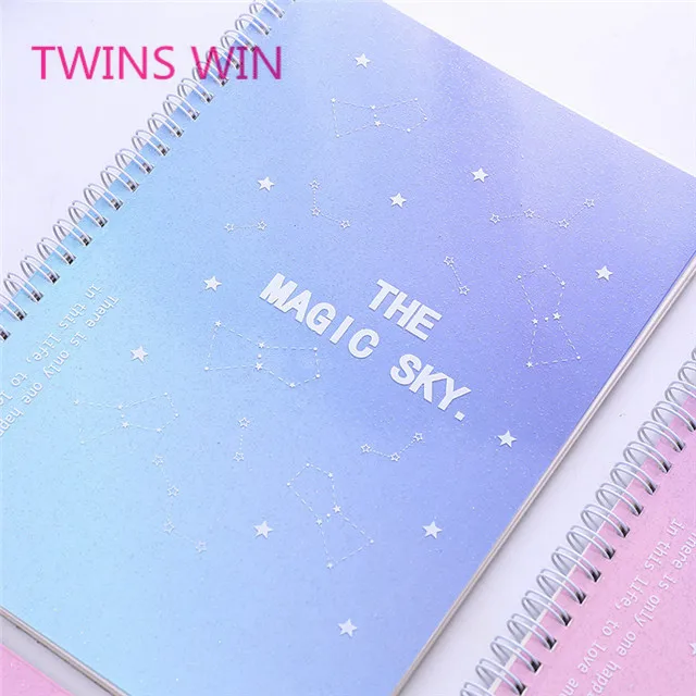korean school and office supplies stationery items list with price personalised  a5 spiral notebook get free samples 1166