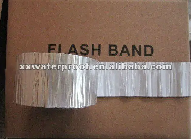self-adhesive bitumen waterproof seal tape with Aluminum foil film