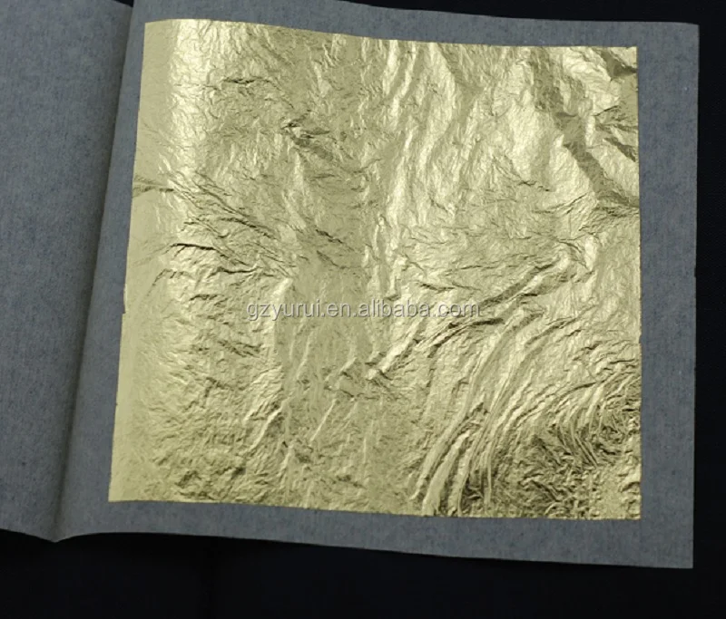 Wholesale Skin Care Genuine Edible Real Pure 24K Gold Foil Leaf Sheets