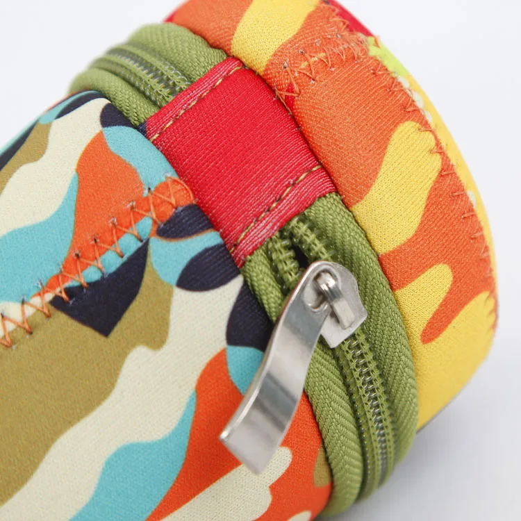 2023 Wholesale tube printed neoprene baby bottle cooler bag with zipper
