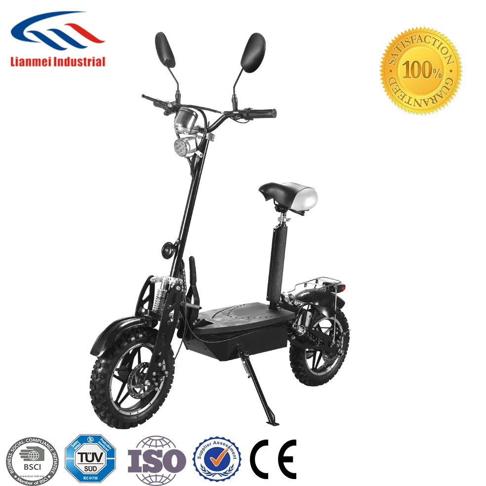 Factory directly 1000w 48v adults foldable electric scooter with seat (LME-1000)