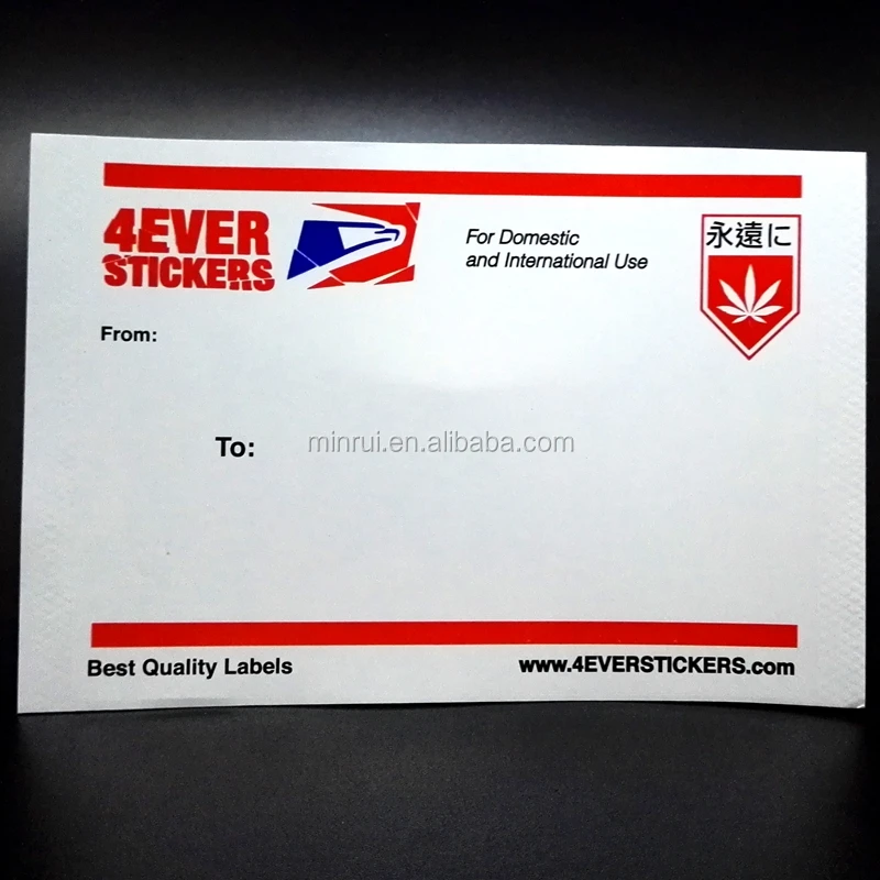  Hot Sale Silk Screen Printed Priority Mail Blank Writable Vinyl Eggshell
