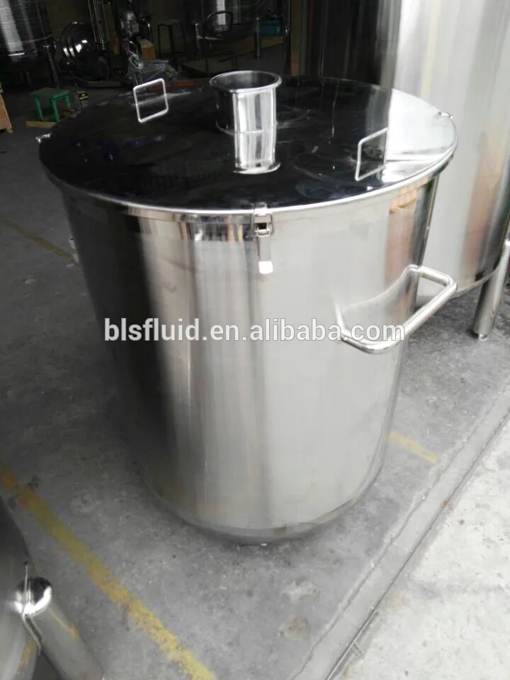 with certification liquid single layer container storage tank factory supply Stainless Steel Milk Cans for sale