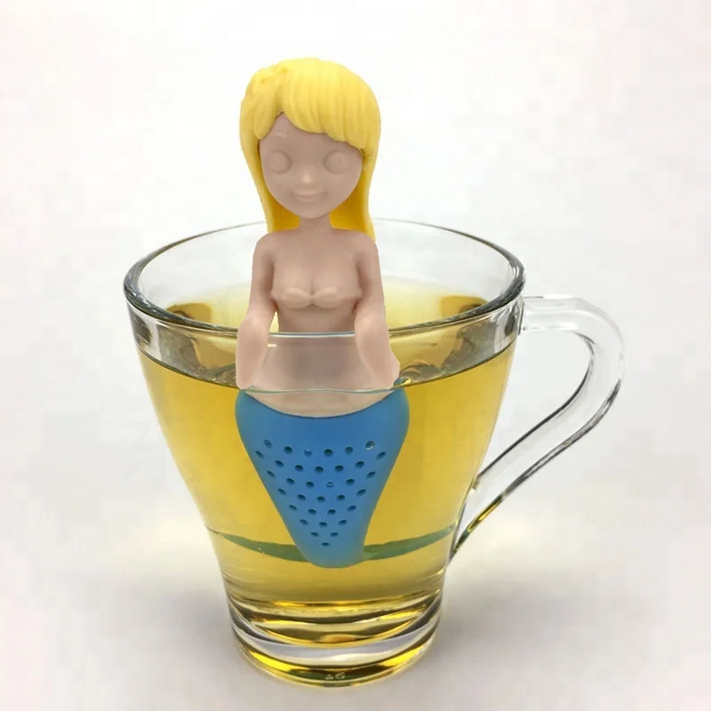 Eco friendly glass holder mermaid silicone Spoon Rest / snail Shape Silicone Teabag Holder/Cute Mini colorful Tea Bag Holder