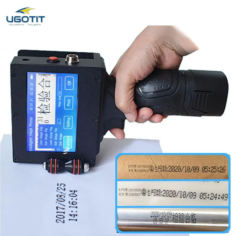 Hand Ink Jet Printers Plastic Bottle Expiry Date Printing Machine Date Printer for Packaging Machine