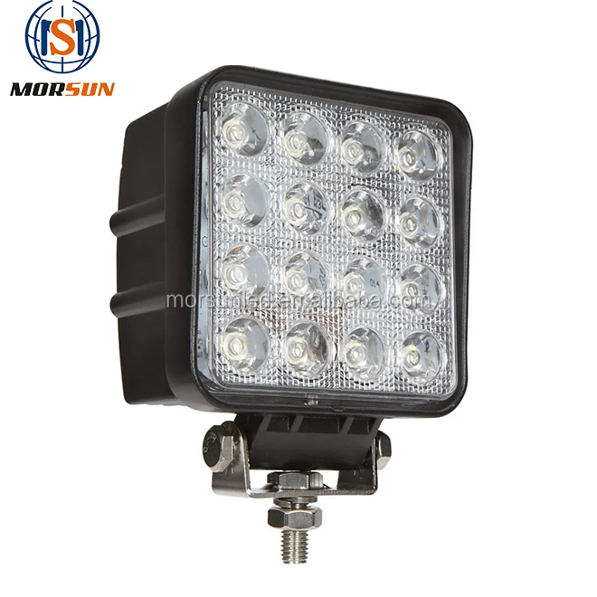 automobile spot 48W led work lamp, 4000 lumen offroad 48w led worklight, square 48w led working light