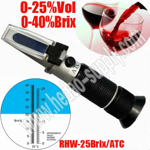вино рефрактометра увд