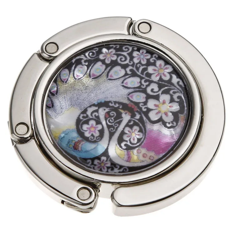 Fashion custom zinc alloy table bag hanger with hook