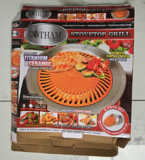 Korean Smokeless Charcoal BBQ Grill pan