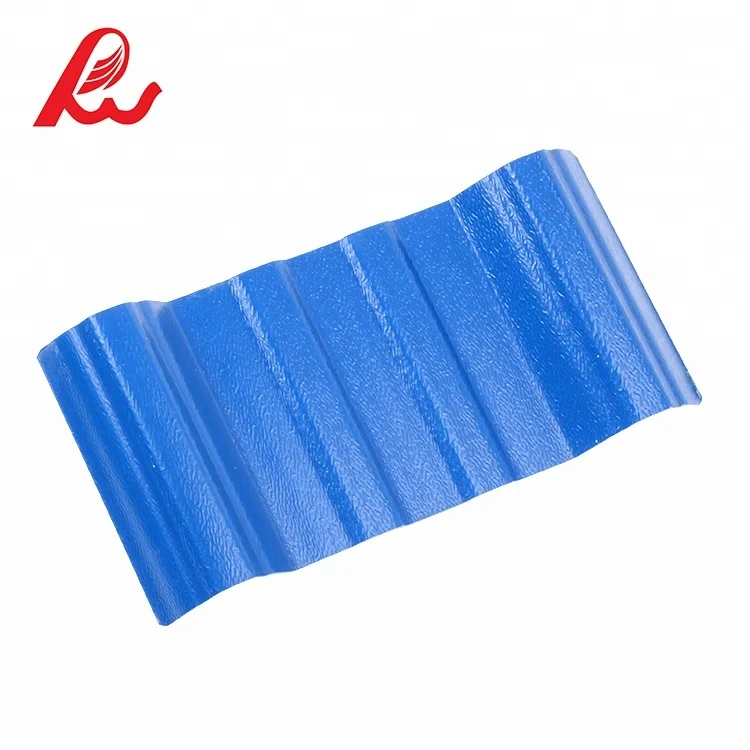 Plastic corrugated roofing shingles / ASA PVC roof tile