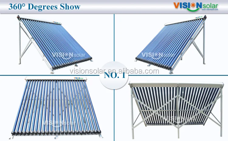 Best Efficiency Vacuum Tube Heat Pipe Solar Collector