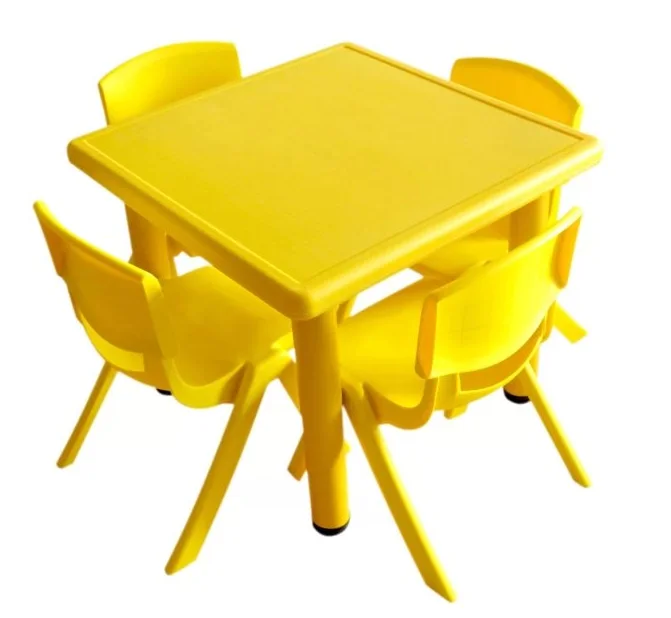 Детский размер дешевый 4 стула 50 см пластиковый обеденный стол