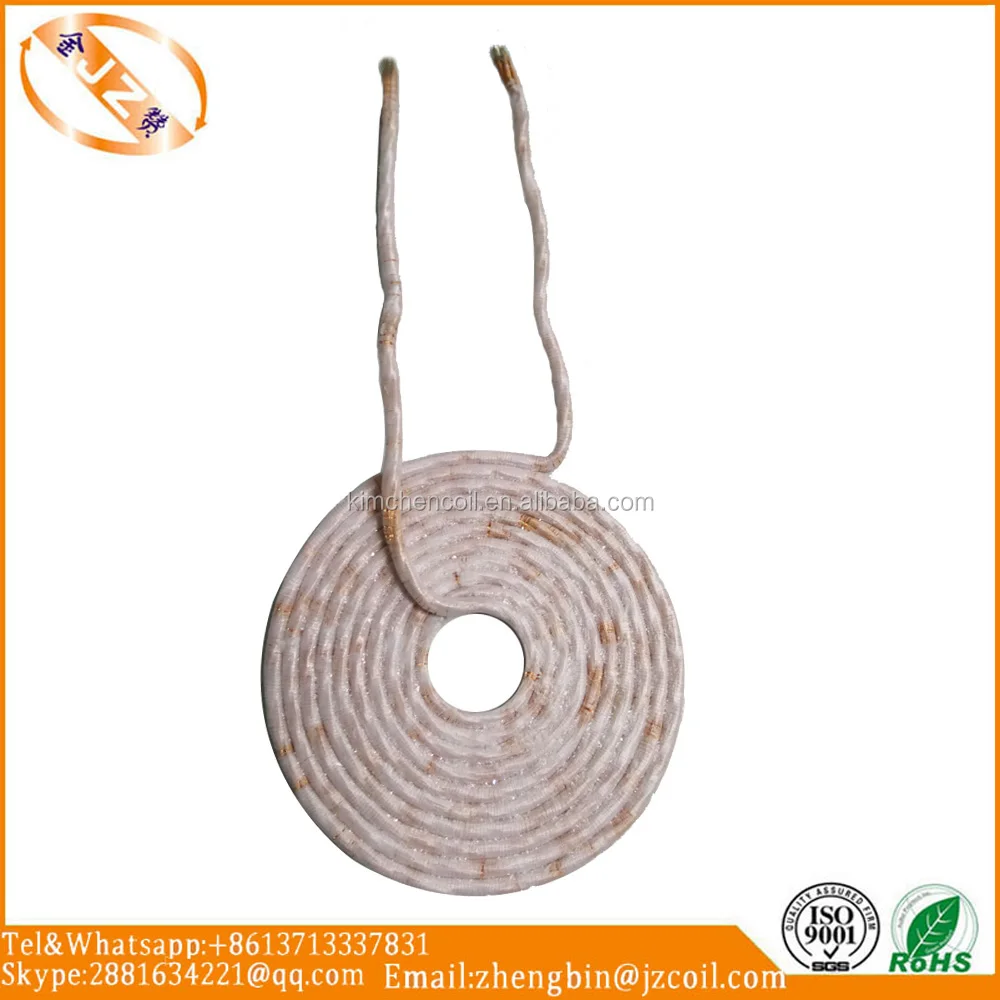 1000W flat Induction Heating pancake coil with OD 65mm