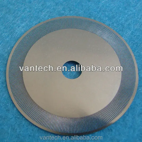 precise chemical etching metal code wheel from vantech