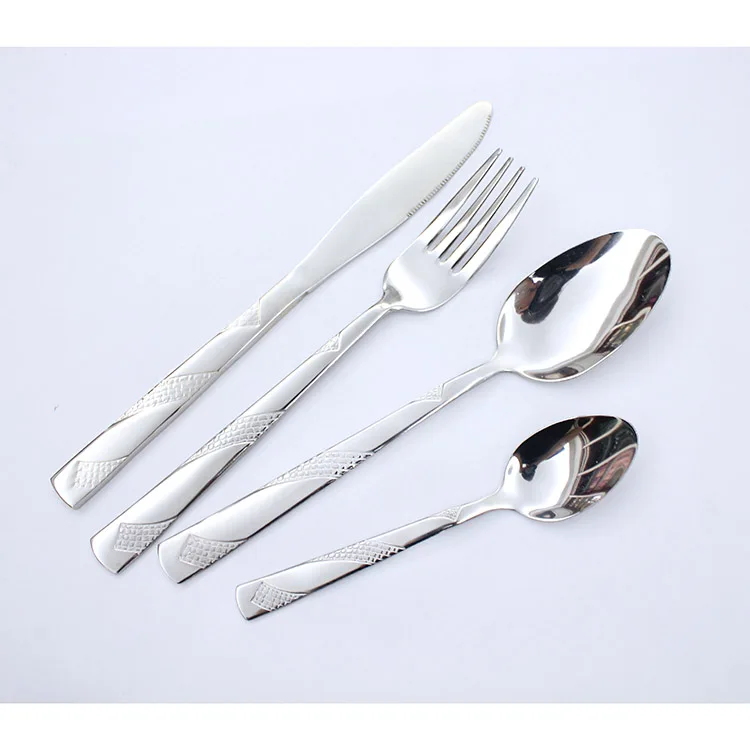 Modern design restaurant silverware stainless steel bulk flatware